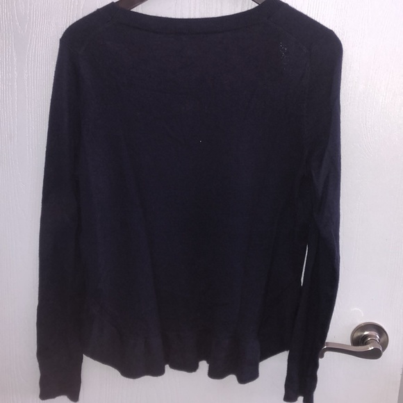 Gap navy sweater with ruffle hem - Picture 6 of 6